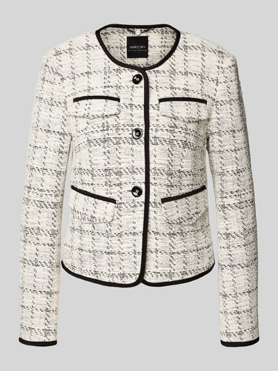 Marc Cain Regular Fit Blazer mit Paspeltaschen Hellgrau 2