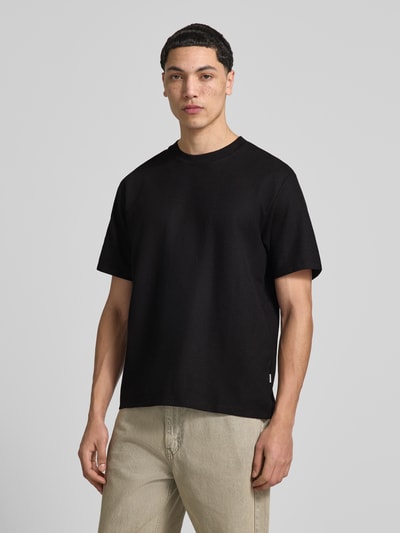 JACK & JONES T-Shirt mit Stehkragen Modell 'AUSTIN' BLACK 4