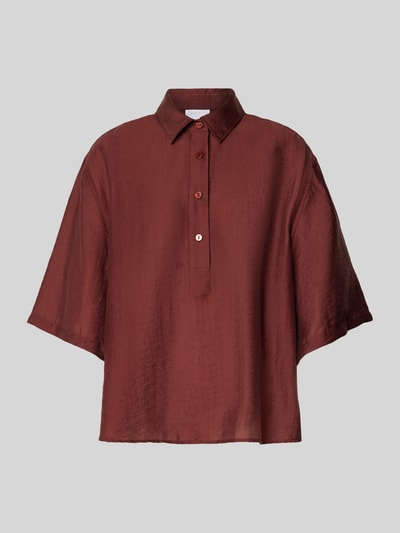 Jake*s Collection Blouseshirt met 3/4-mouwen Bordeaux - 2