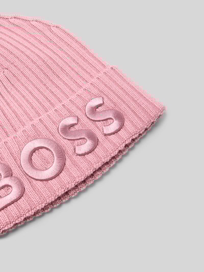 BOSS Beanie aus reiner Schurwolle Modell 'LARA_HAT' Rose 2