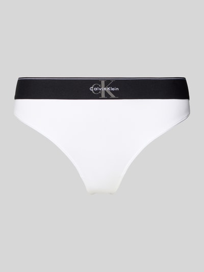 Calvin Klein Underwear String mit Logo-Muster Weiss 1