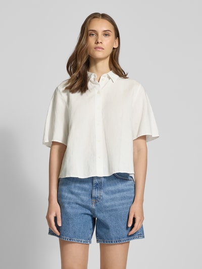 Marc O'Polo Denim Hemdbluse mit Knopfleiste Weiss 4