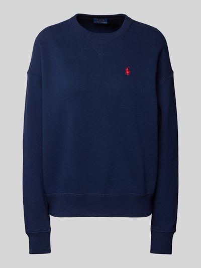 Polo Ralph Lauren Oversized Sweatshirt mit Label-Stitching Marine 1