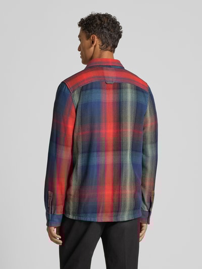 Lerros Kurtka koszulowa o kroju regular fit z kieszeniami na piersi model ‘SHIRT JACKET’ Ciemnoniebieski 5