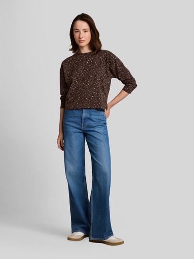 Tom Tailor Denim relaxed fit sweatshirt van katoenmix Zwart - 1
