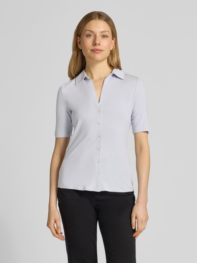 Marc O'Polo Regular Fit 3/4-Shirt aus Viskose-Mix Hellblau 4