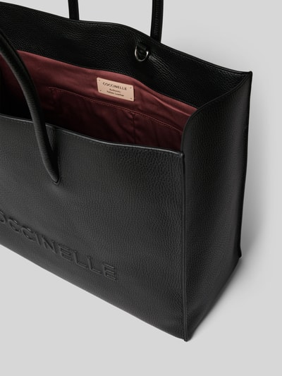 Coccinelle Handtasche aus Leder mit Label-Detail Modell 'MYRTHA' Black 5