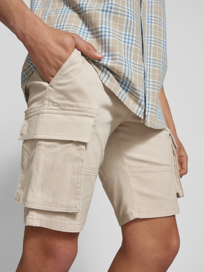 Only & Sons Regular Fit Bermudas aus Baumwoll-Mix Modell 'CAM STAGE' Beige 3