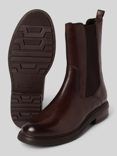 Marc O'Polo Chelsea boots van runderleer, model 'COSI' Donkerbruin - 4
