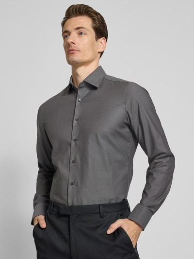 OLYMP Level Five Slim Fit Businesshemd aus Baumwoll-Mix Anthrazit 3