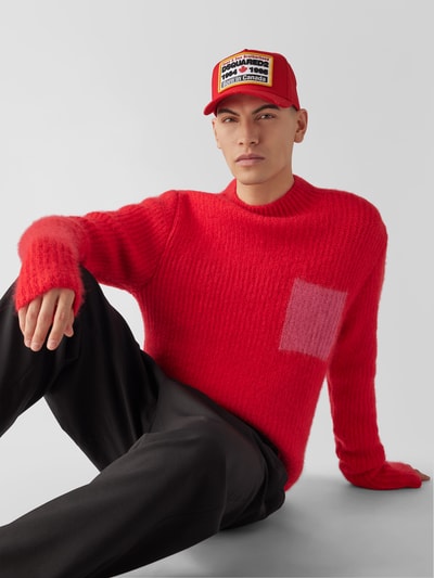 Dsquared2 Basecap mit Label-Patch Rot 1