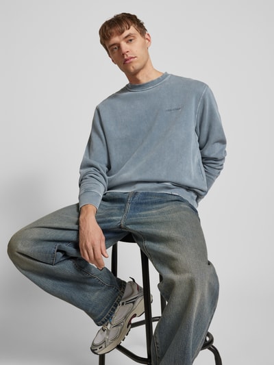 Dickies Sweatshirt mit Label-Stitching Modell 'PLENTYWOOD' Petrol 3