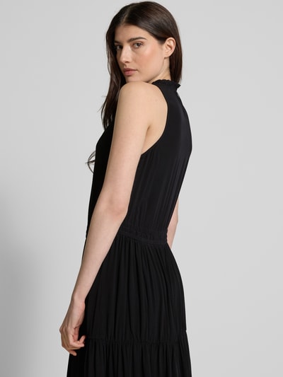 MOS MOSH Maxikleid mit Tunikakragen Modell 'Sabri' Black 3