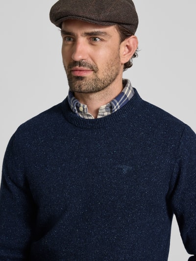 Barbour Regular fit gilet van een mix van wol en linnen met zijde Marineblauw - 3