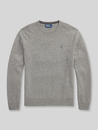 Polo Ralph Lauren Regular Fit Pullover aus reiner Wolle Mittelgrau 3