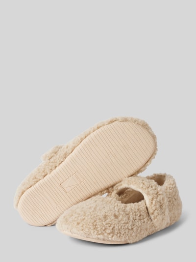 Verbenas Ballerinas mit Teddyfell Modell 'YINA CURLY' Beige 3