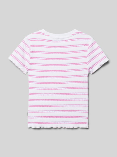 Garcia T-Shirt mit Streifenmuster Pink 3