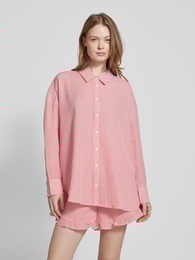 A-view Regular Fit Hemdbluse mit Knopfleiste Rot 4