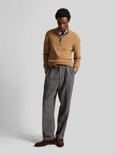 Polo Ralph Lauren Regular Fit Troyer aus reiner Wolle Camel 1