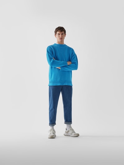 Maison Margiela Pullover aus Schurwolle Blau 1