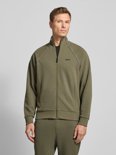 BOSS Green Regular fit sweatpak van katoenmix, model 'TRACKSUIT SET' Beige - 4