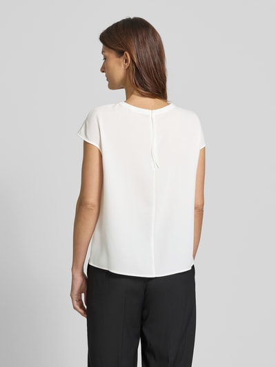 Windsor Slim Fit Blusenshirt mit Rundhalsausschnitt Offwhite 5