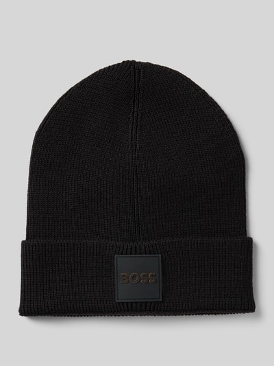 BOSS Mütze aus Woll-Mix Modell 'FOXXY' Black 1