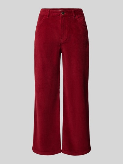 s.Oliver RED LABEL Regular fit culotte van corduroy met wijde pijpen Rood - 2