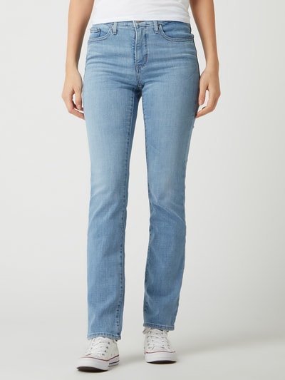 LEVIS 300 Shaping Straight Fit Jeans mit Stretch-Anteil Modell '314' Blau 4