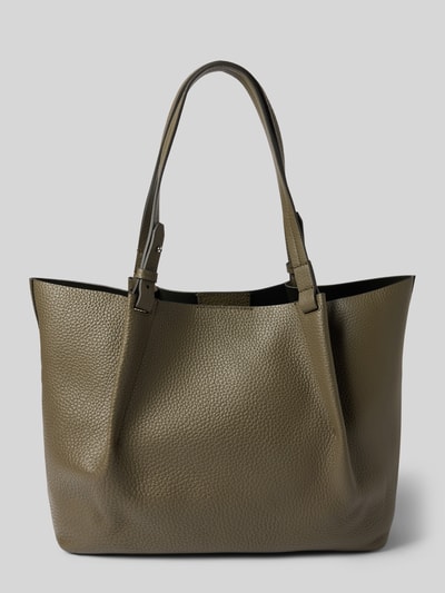 Marc O'Polo Shopper aus genarbtem Rindsleder Oliv 4