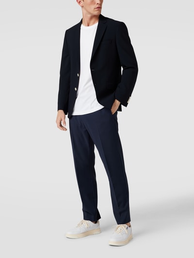 BOSS Slim fit 2-knoops colbert, model 'Hutson' Marineblauw - 1