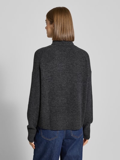 Marc O'Polo Denim Regular fit coltrui van scheerwolmix Antraciet - 5