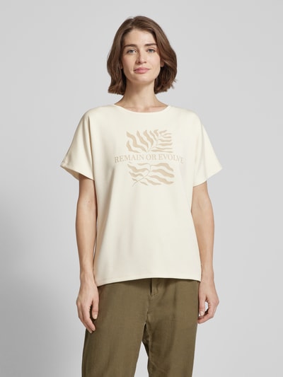 Soyaconcept T-shirt met motiefprint, model 'Banu' Beige - 4