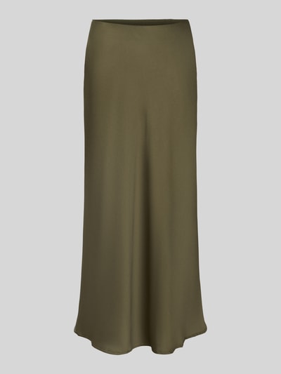 Vila Maxirok met elastische band, model 'VIELLETTE' Olijfgroen - 2