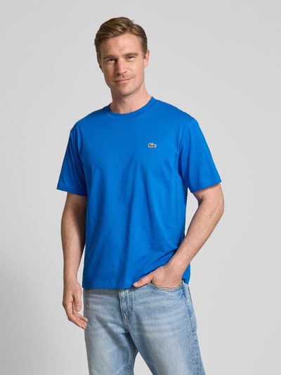 Lacoste T-Shirt mit Label-Patch Royal 4