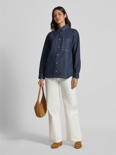 B.Young Jeansbluse mit Knopfleiste Modell 'Kayja' Blau 1