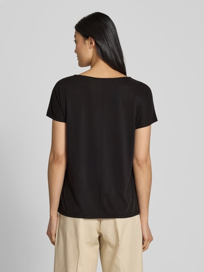 Christian Berg Woman T-Shirt aus Modal-Mix mit V-Ausschnitt Black 5