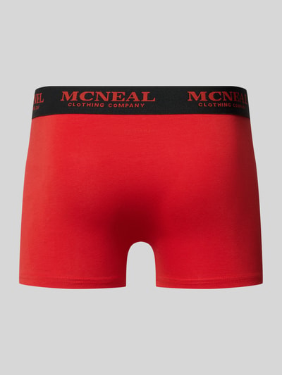 Produktfoto, Trunks mit elastischem Bund im 3er-Pack von MCNEAL, mieszanka bawełny i elastanu, dopasowany krój, detale z logo, kolor czerwony