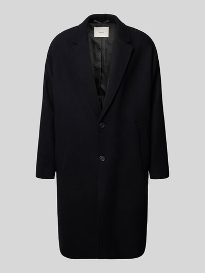 SELECTED HOMME Regular fit lange wollen jas met reverskraag, model 'MILO' Zwart - 2