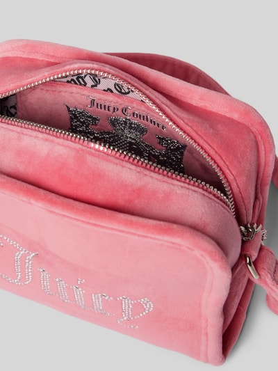 Juicy Couture Crossbodytas met strass-steentjes, model 'KIMBERLY' Felroze - 5