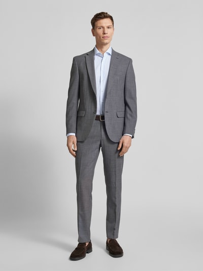 Profuomo Slim Fit Business-Hemd mit Kentkragen Modell 'Cutaway' Blau 1