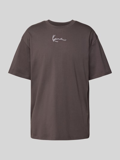 KARL KANI T-shirt met labelstitching Donkergrijs - 2
