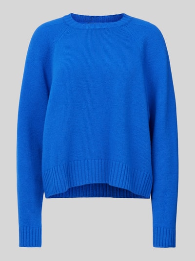 Weekend Max Mara Gebreide pullover met ribboorden, model 'GABBIA' Koningsblauw - 1