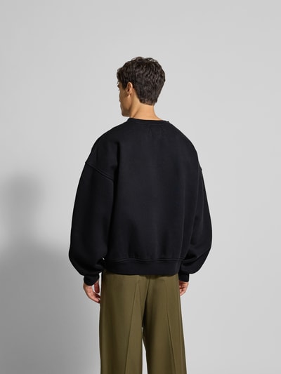 RHUDE Oversized Sweatshirt aus Baumwolle Black 5