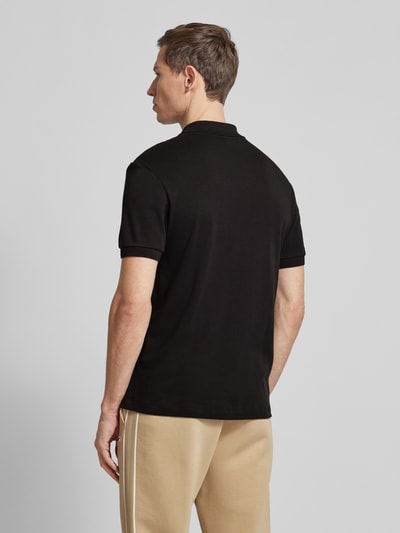 Lacoste Regular fit poloshirt met labeldetail Zwart - 5