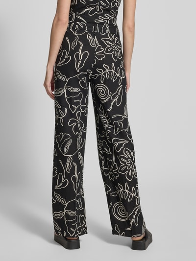 Mango Stoffhose aus Viskose-Leinen-Mix Modell 'LIZA' Black 5