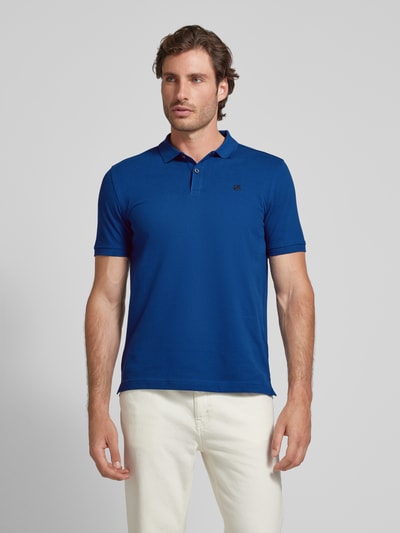 Lerros Poloshirt met labelstitching Blauw - 4