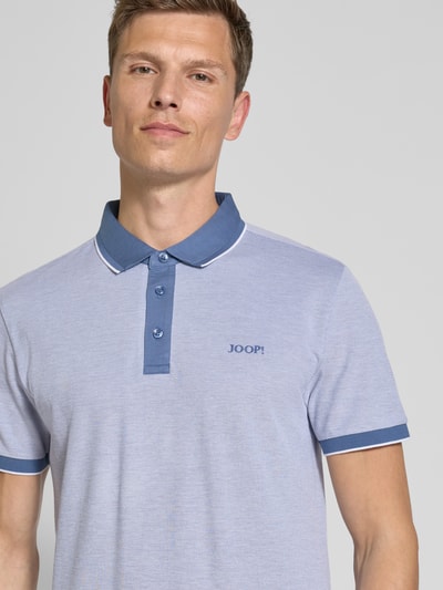 JOOP! Collection Poloshirt mit Label-Stitching Hellblau 3