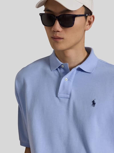 Polo Ralph Lauren Loose Fit Poloshirt aus reiner Baumwolle Bleu 3