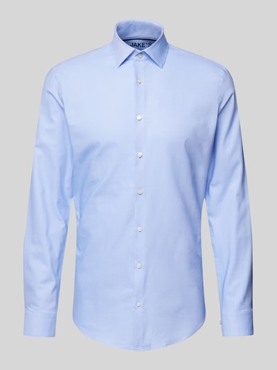 Jake*s Slim Fit Business-Hemd mit Kentkragen Bleu 2